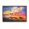 Stupell Industries Wild Horses at Sunset Framed Floater Canvas Wall Art Design by Leon Devenice